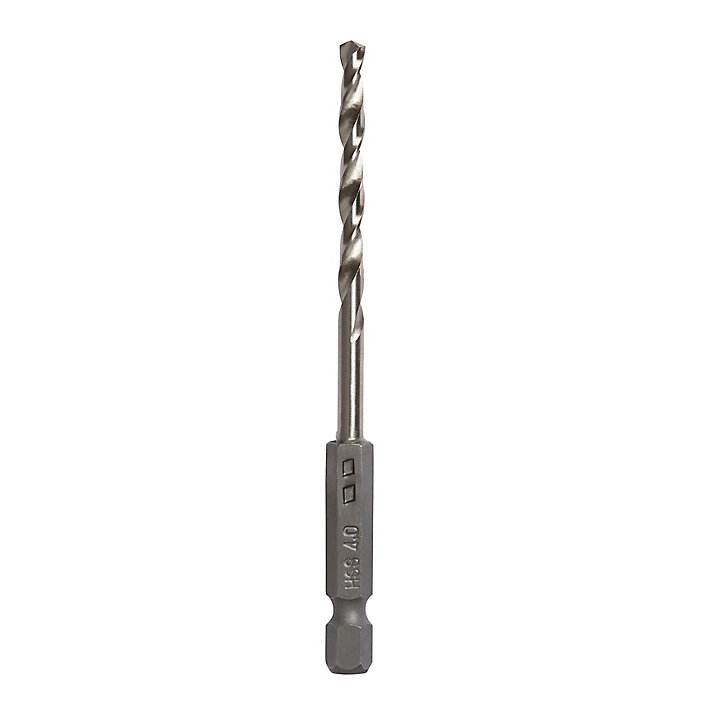 Foret métal Ø.4 x L.93 mm Universal DRL57584 en acier rapide (HSS) emmanchement Hex