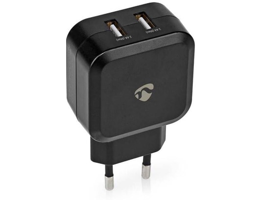 NEDIS - Chargeur secteur 2 sorties USB-A 24W