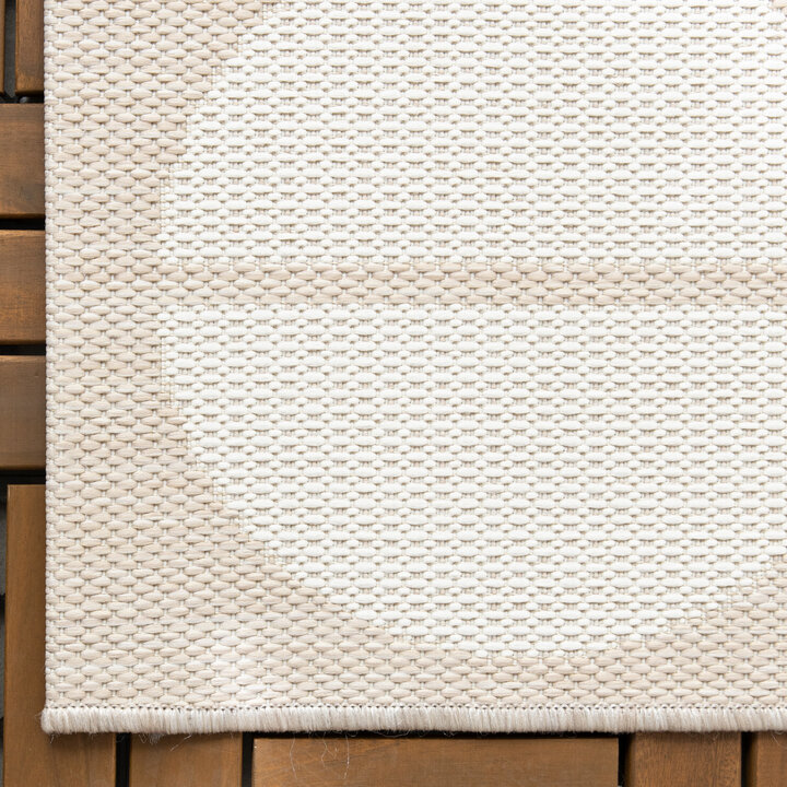 Buitenvloerkleed - Capri Circles Beige/Creme | Stijlvol!