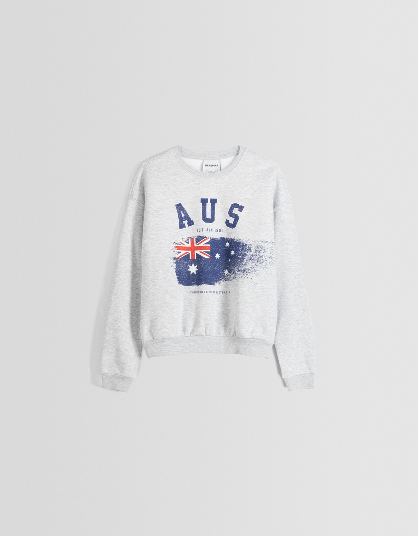 Moletom estampado oversized