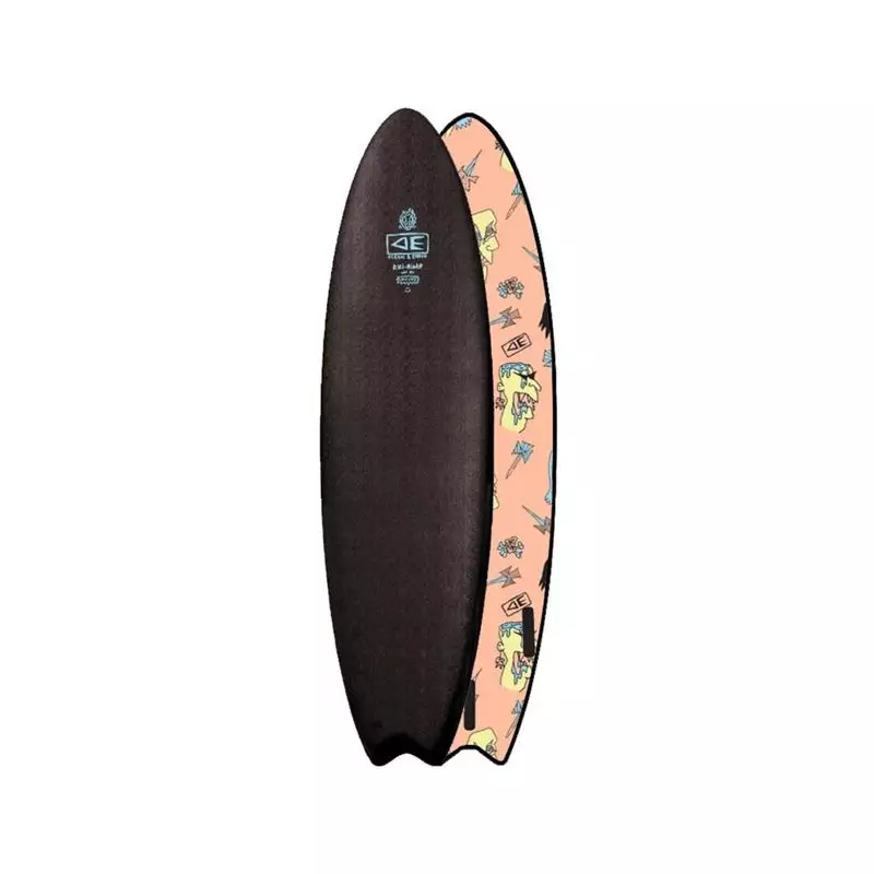 Planche de Surf mousse EZI Brains Black 6´6