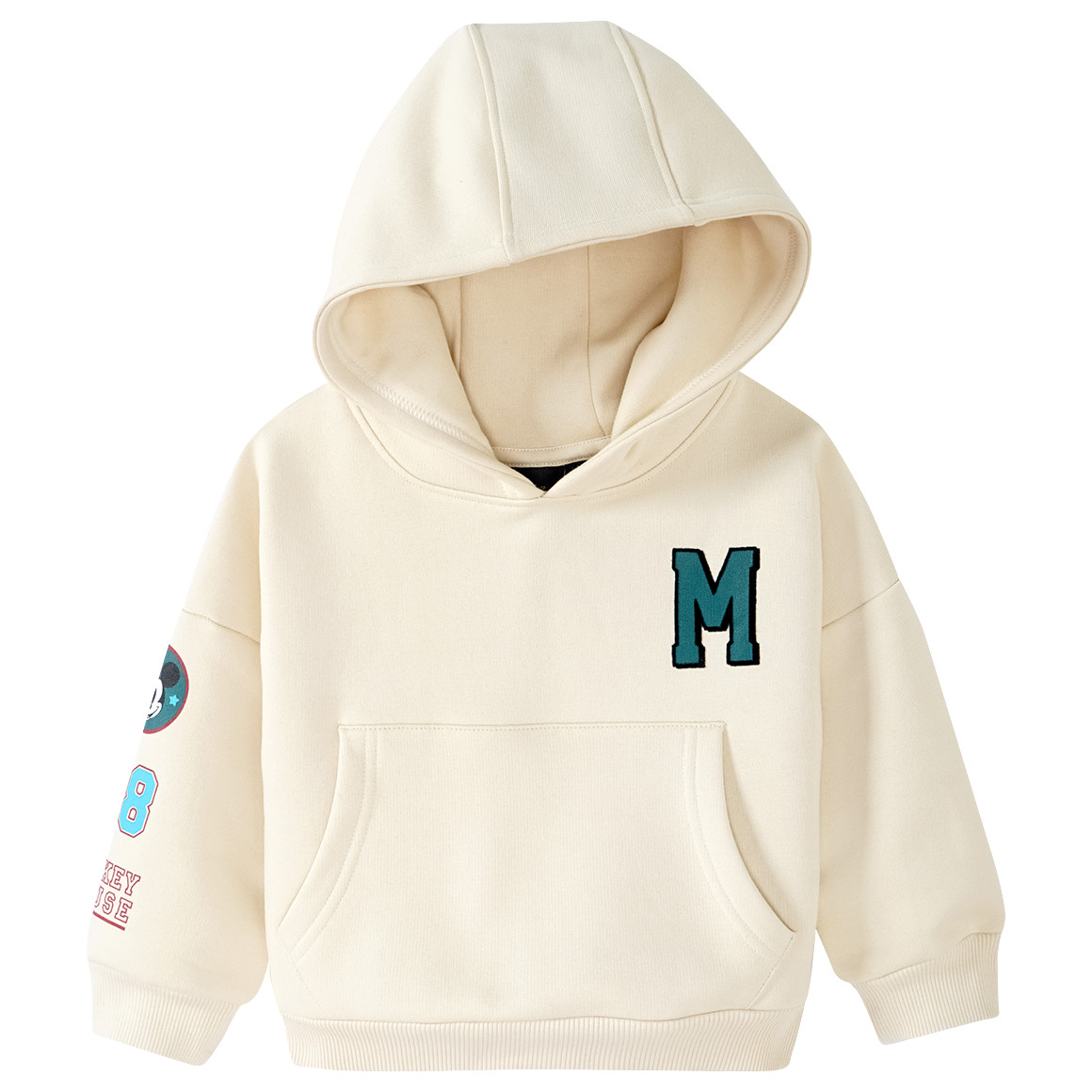 Topolino Micky Maus Hoodie im College-Style cremeweiss