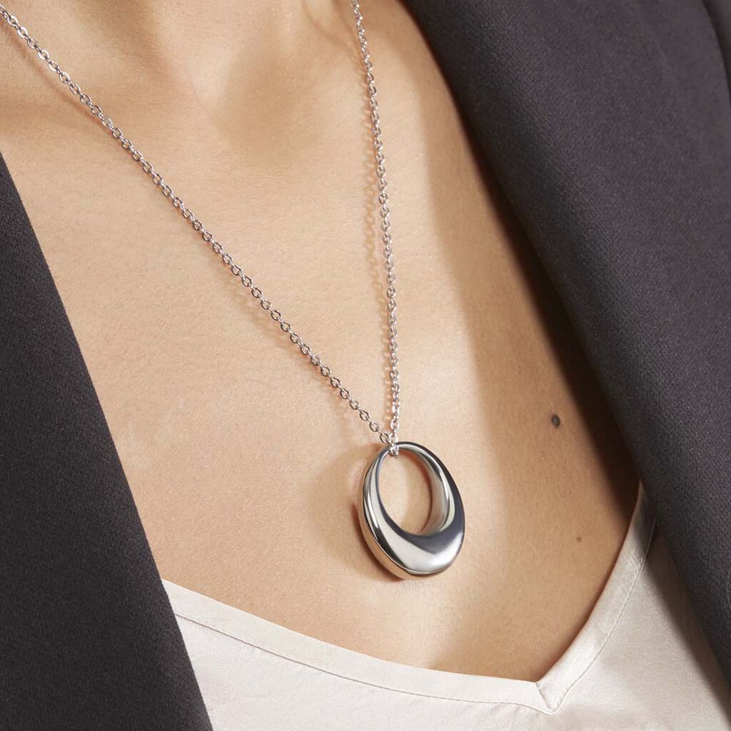 Collier Creolia Acier Blanc