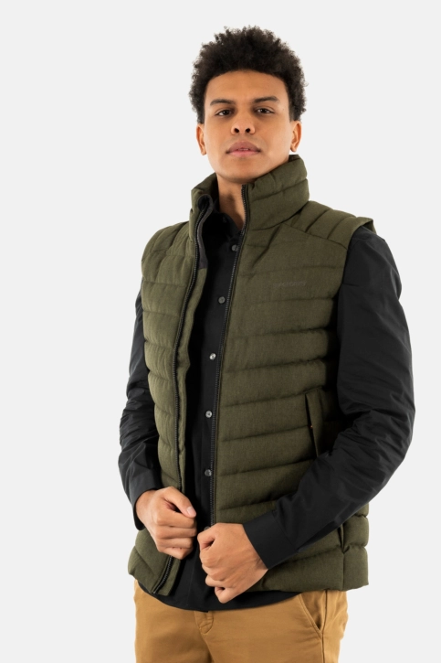 Doudounes superdry tweed fuji 1ls army khaki green marl