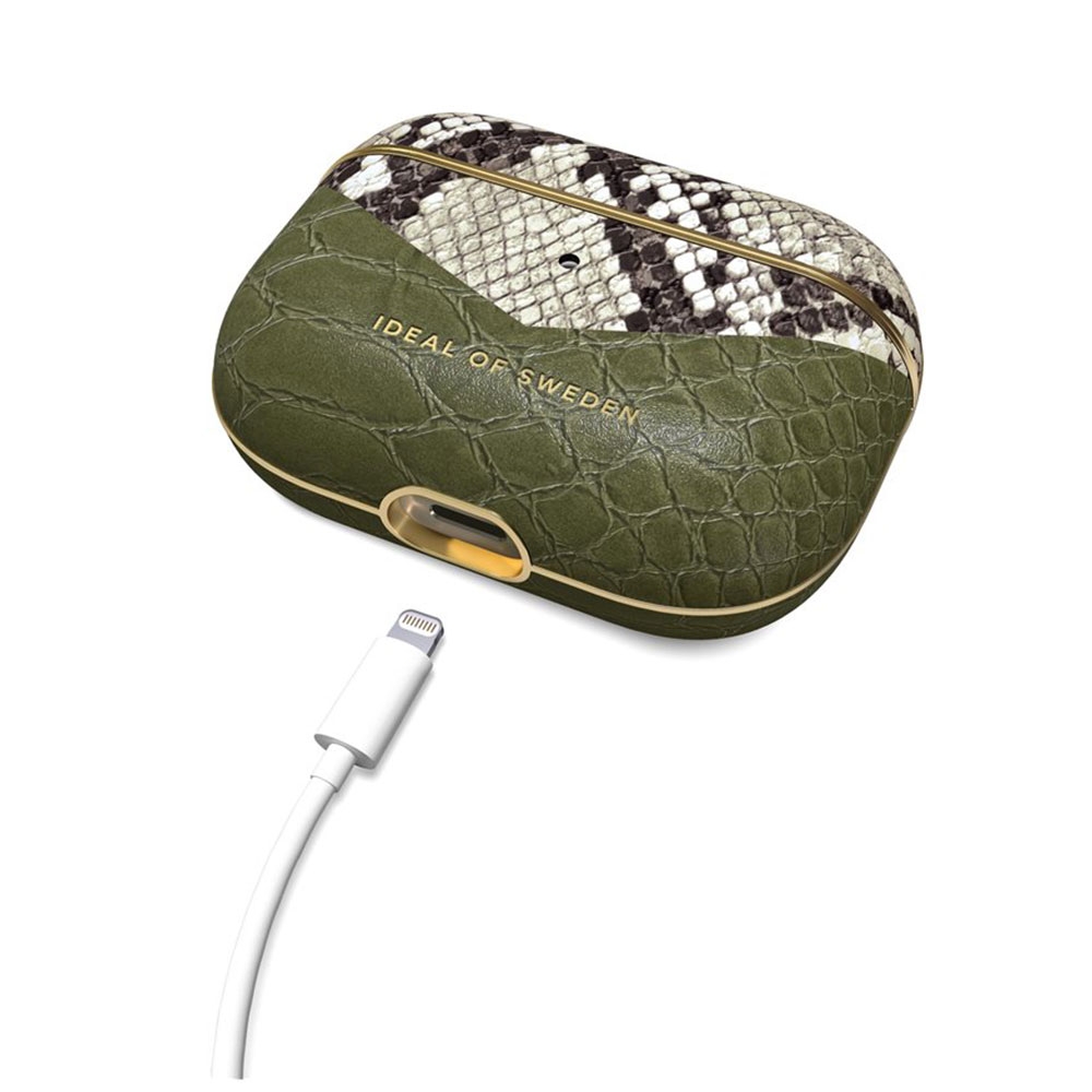 AirPods Pro Atelier Leder Tasche Schutzhülle Abdeckung (IDFAPC-PRO-224) - Hypnotic Snake