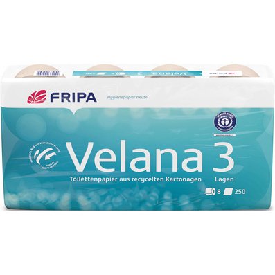 Fripa Papier toilette Velana, 3 couches, marron