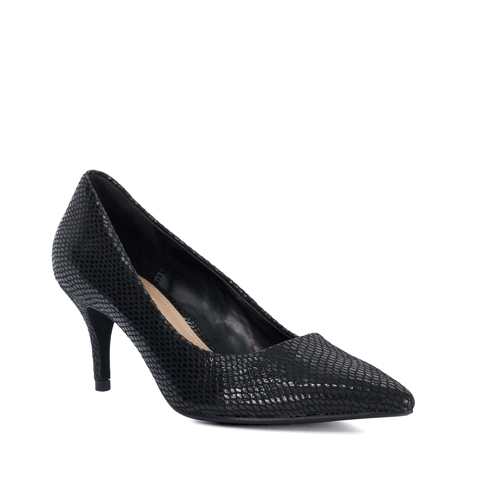 Dune London Bribe Black Stilettos