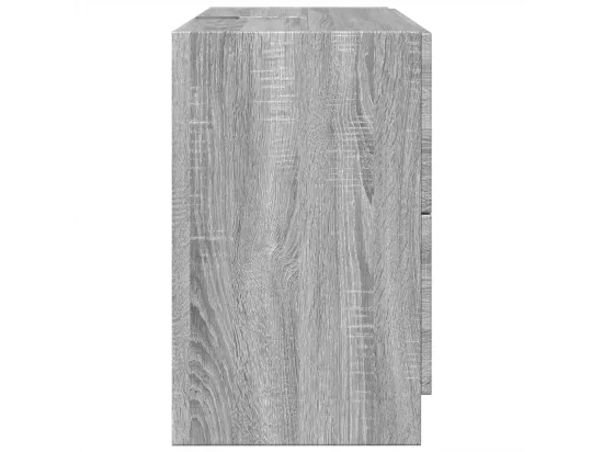 Armoire d'évier sonoma gris 78x37x59 cm bois d'ingénierie