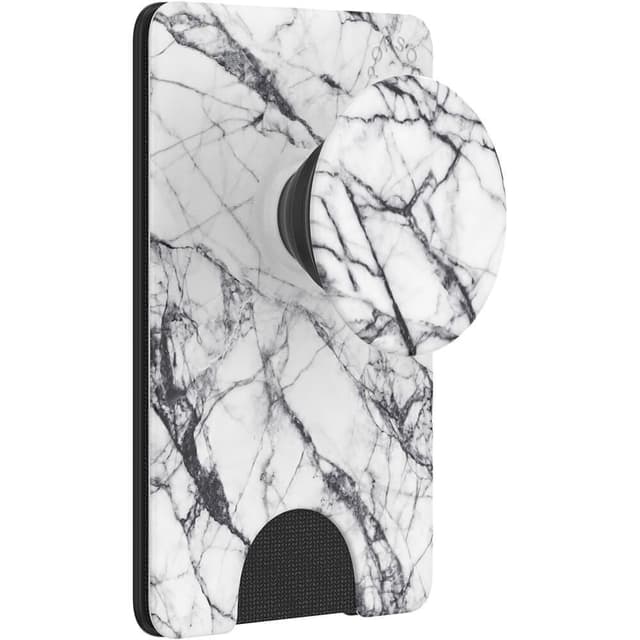 Popsockets PopWallet med aftageligt mobilgreb (Dove White Marble)