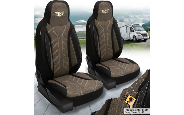 Bremer-Sitzbezüge Wohnmobil Schonbezüge 2 Stück für Ducato / Jumper / Boxer