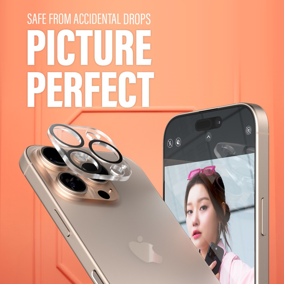 PanzerGlass - Linse Beskytter - iPhone 16 Pro/iPhone 16 Pro Max - PicturePerfect