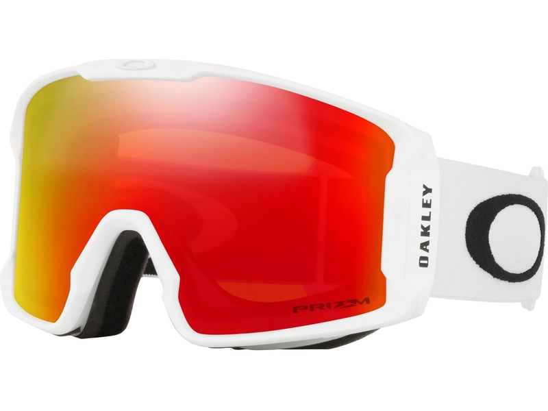 Oakley Skibrille Line Miner L Weiss / Rot Skibrille