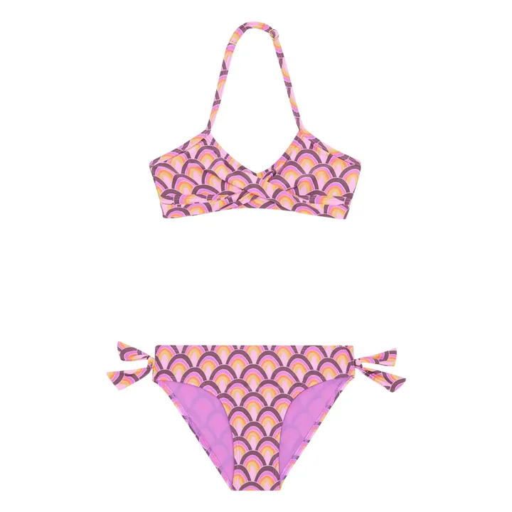 Beachlife Maillot 2 Pièces Croisé Arc-en-ciel | Violet