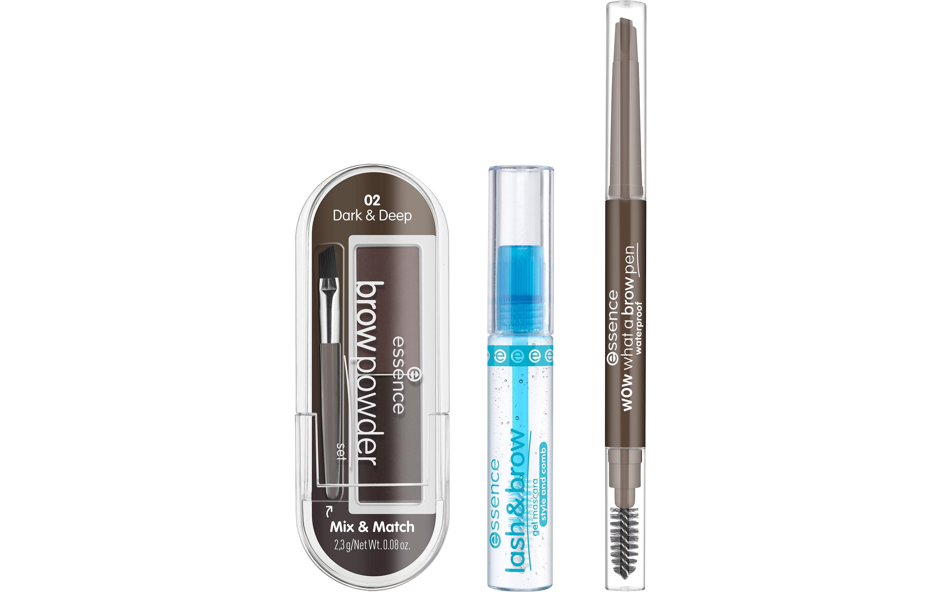 Geschenkset easy & WOW brow set mediumSet mit drei Brow-Produkten für perfekt gestylte braune bis dunkelbraune Augenbrauen