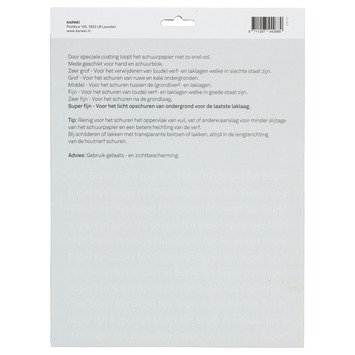 KARWEI schuurpapier lichte schuurklus super fijn K320