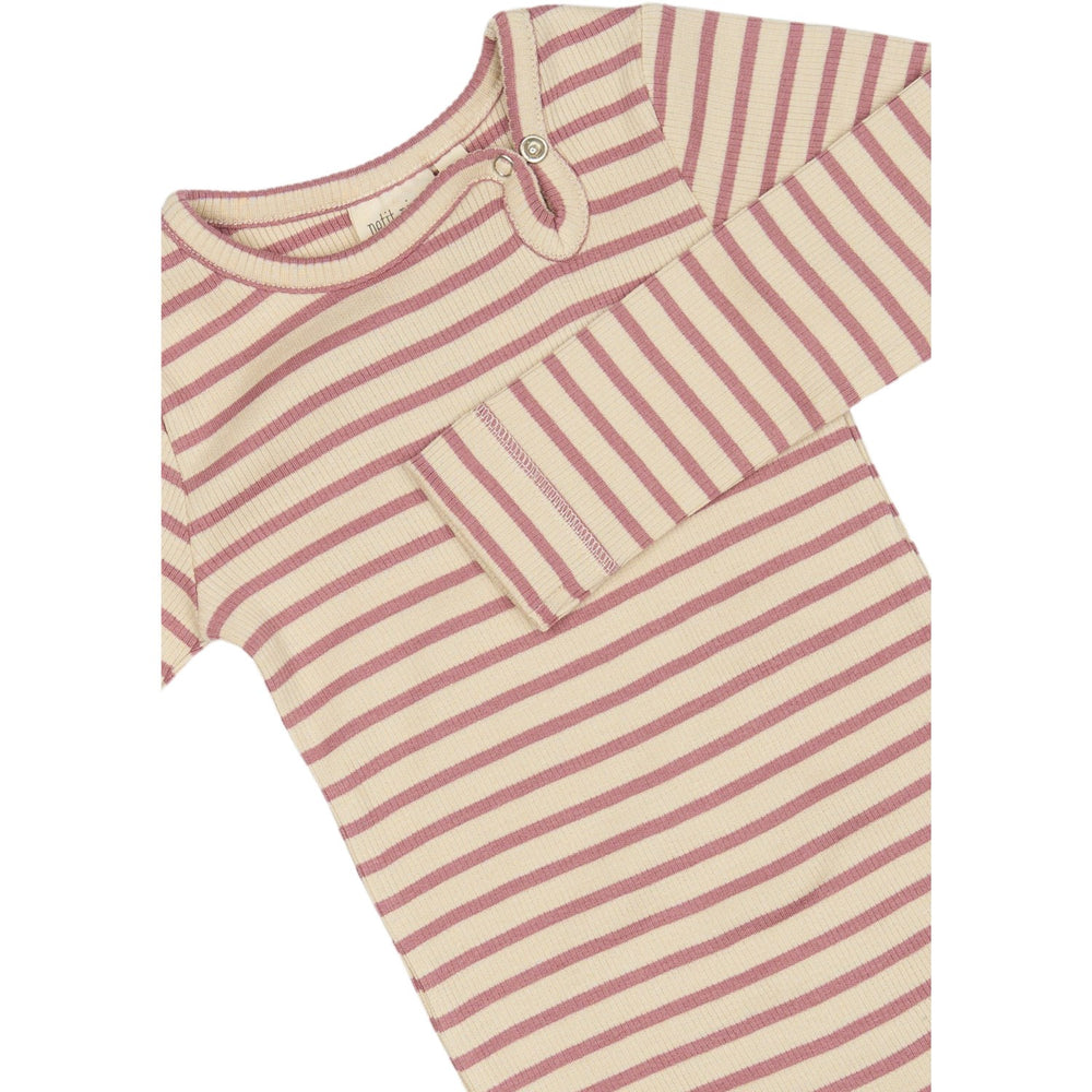 Køb Petit Piao Nostalgic Rose/off White Body L/S Modal Striped