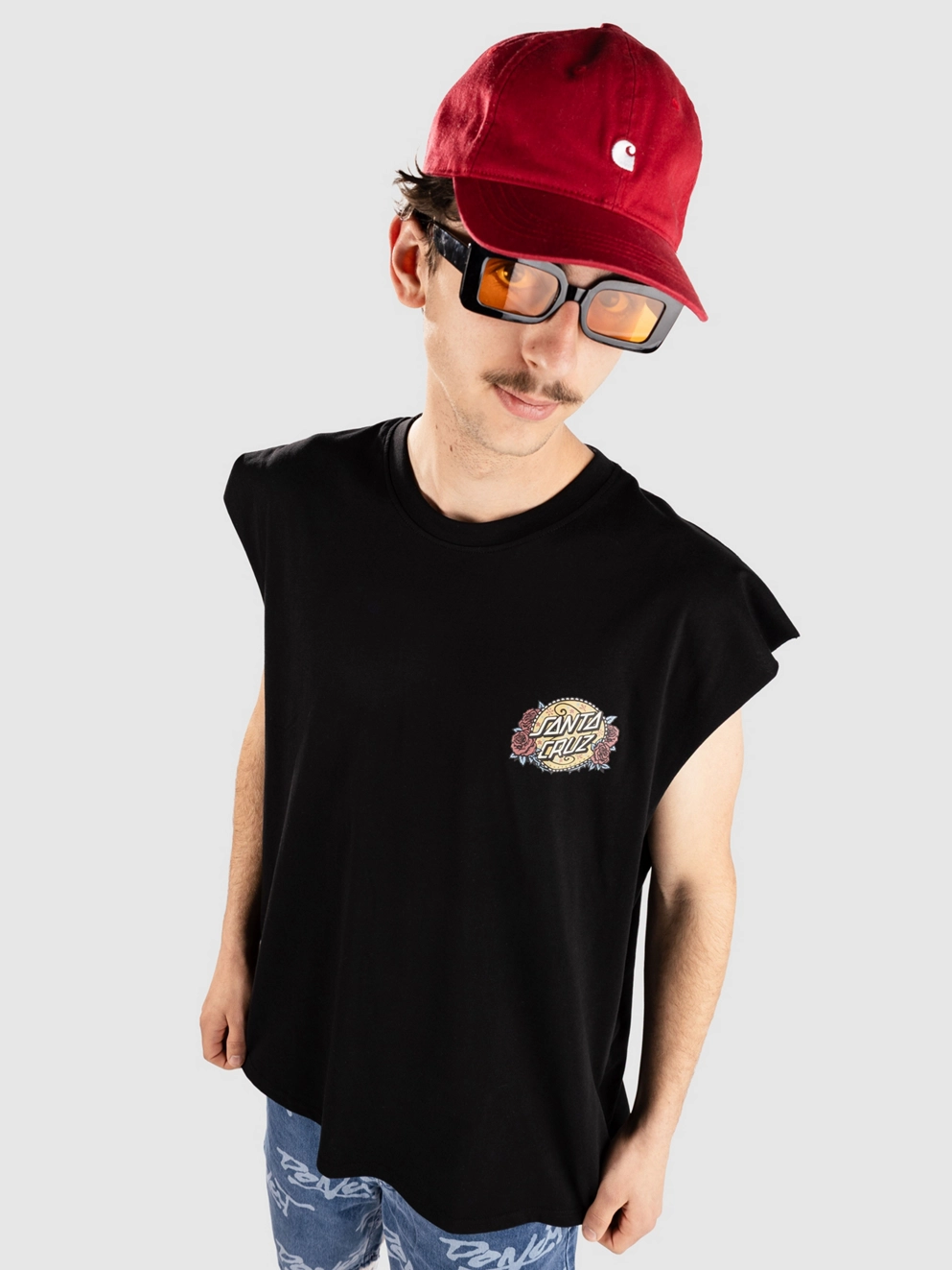 Santa Cruz Guzman Dot Tank Top black