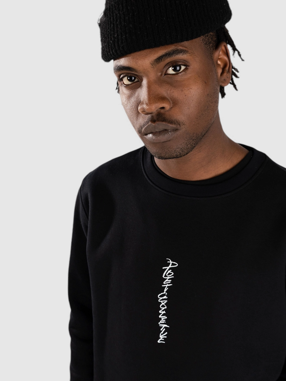 Poetic Collective Demon Crewneck Sweater black