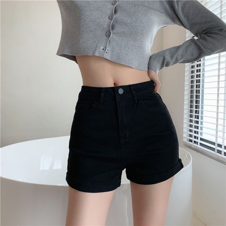 Chisan - Denim shorts met hoge taille