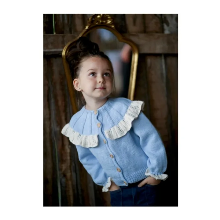 Kalinka Cardigan Dove Fait Main | Bleu ciel