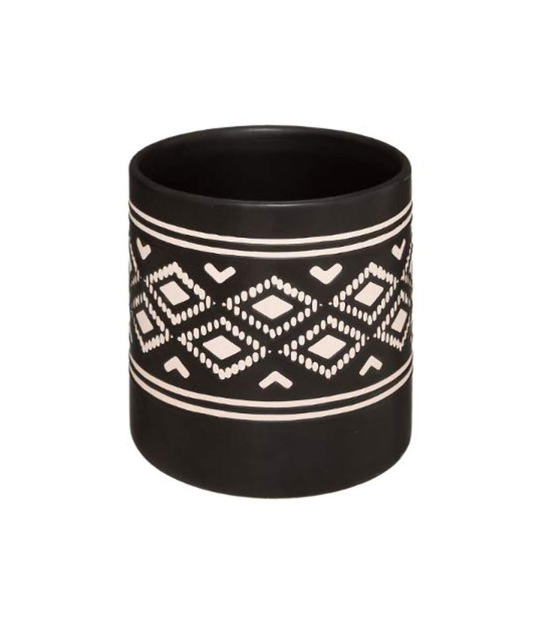 Lot de 2 Cache-Pots Design Safari 14cm Noir