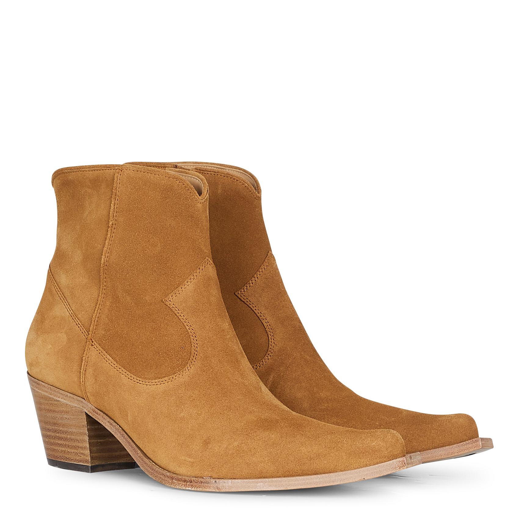 SADIE 50 - Bottines western en cuir| Beige