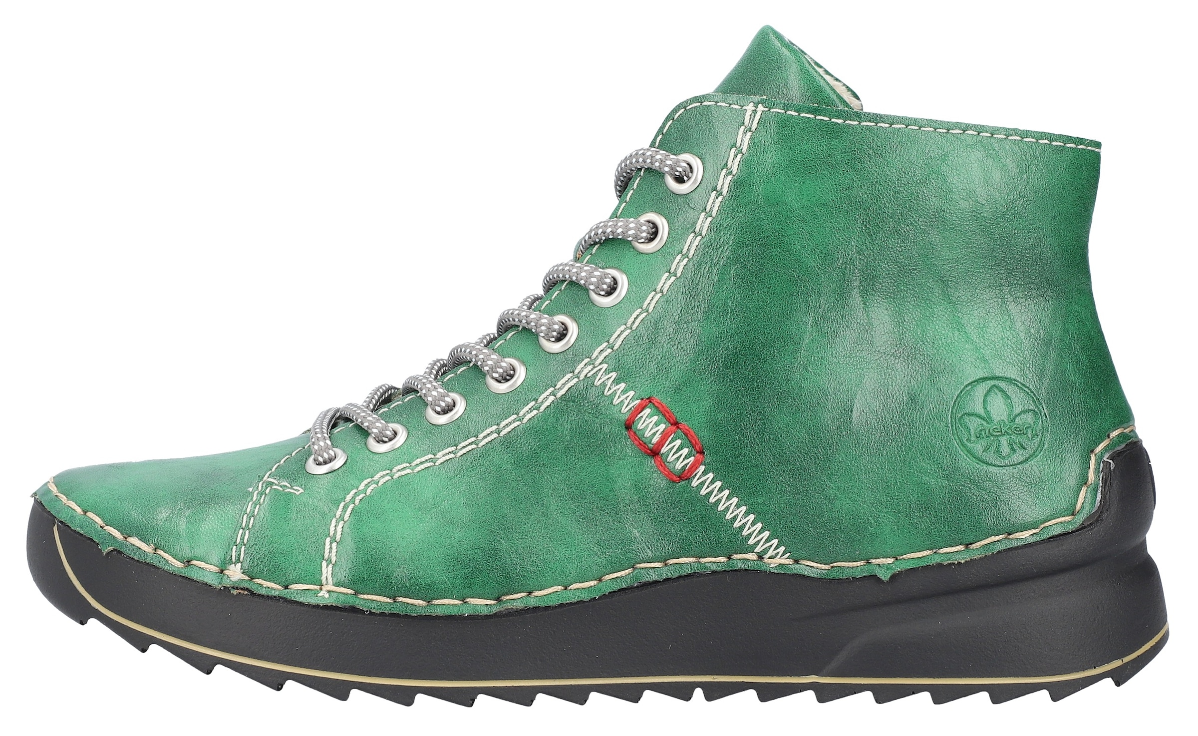 Rieker Schnürboots  Schnürstiefelette, High Top Sneaker, Plateauboots mit Profilsohle