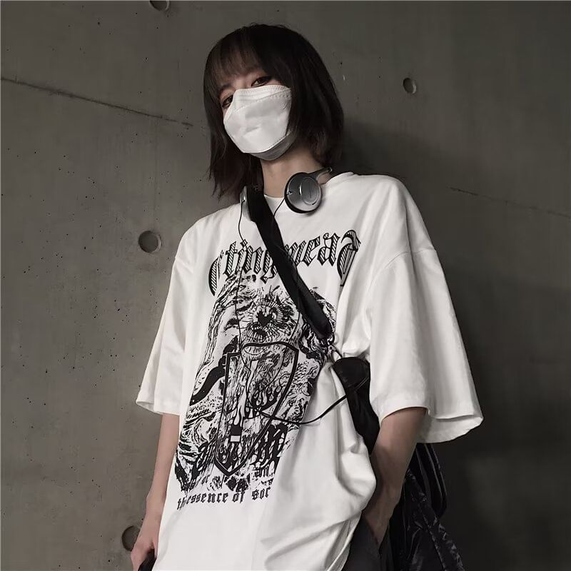 Bay Go Mall - T-shirt met elleboogmouwprint