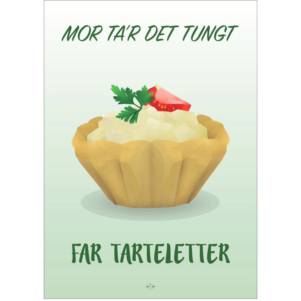 Køb Poster & Frame Citatplakat - Far Tarteletter