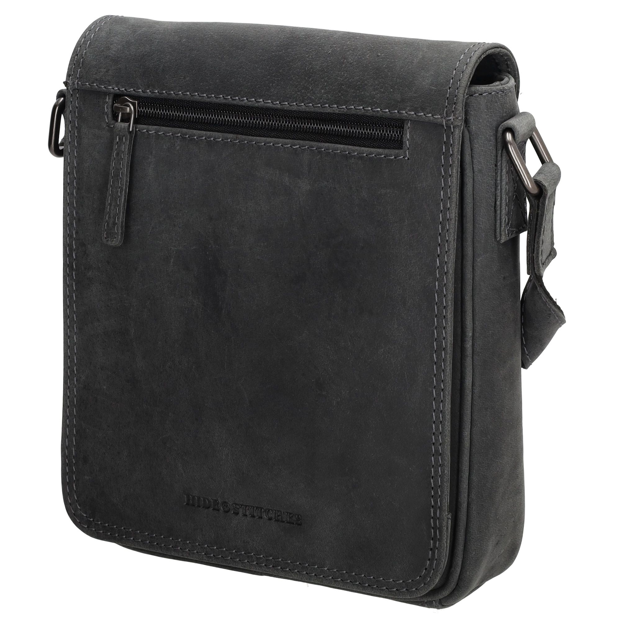 Hide & Stitches Idaho Messenger Bag Zwart