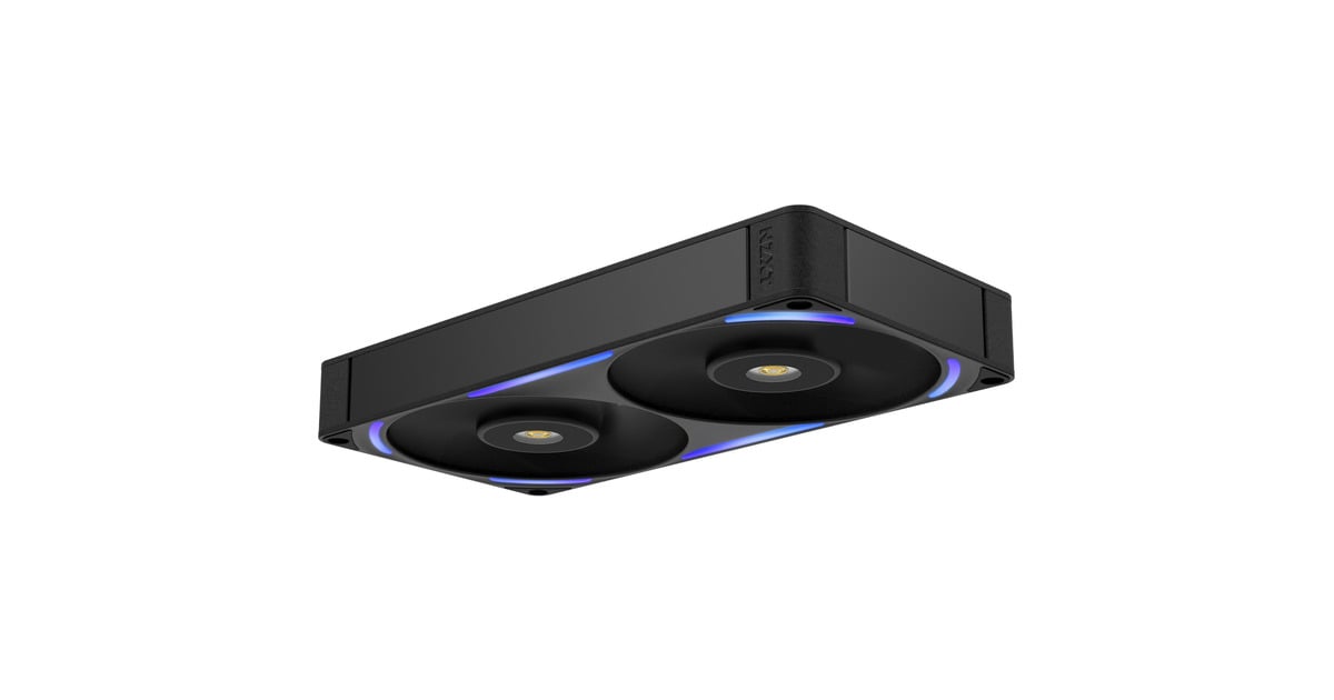 NZXTF240X RGB case fans  (Zwart, 2 stuks, 240 x 120 x 30 mm, PWM)