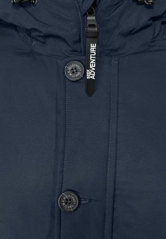 Warmer Parka mit Kapuze - midnight blue