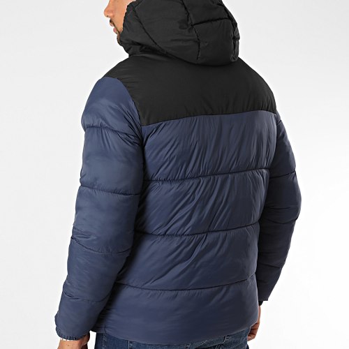 Doudoune Capuche Toby Bleu Marine Noir
