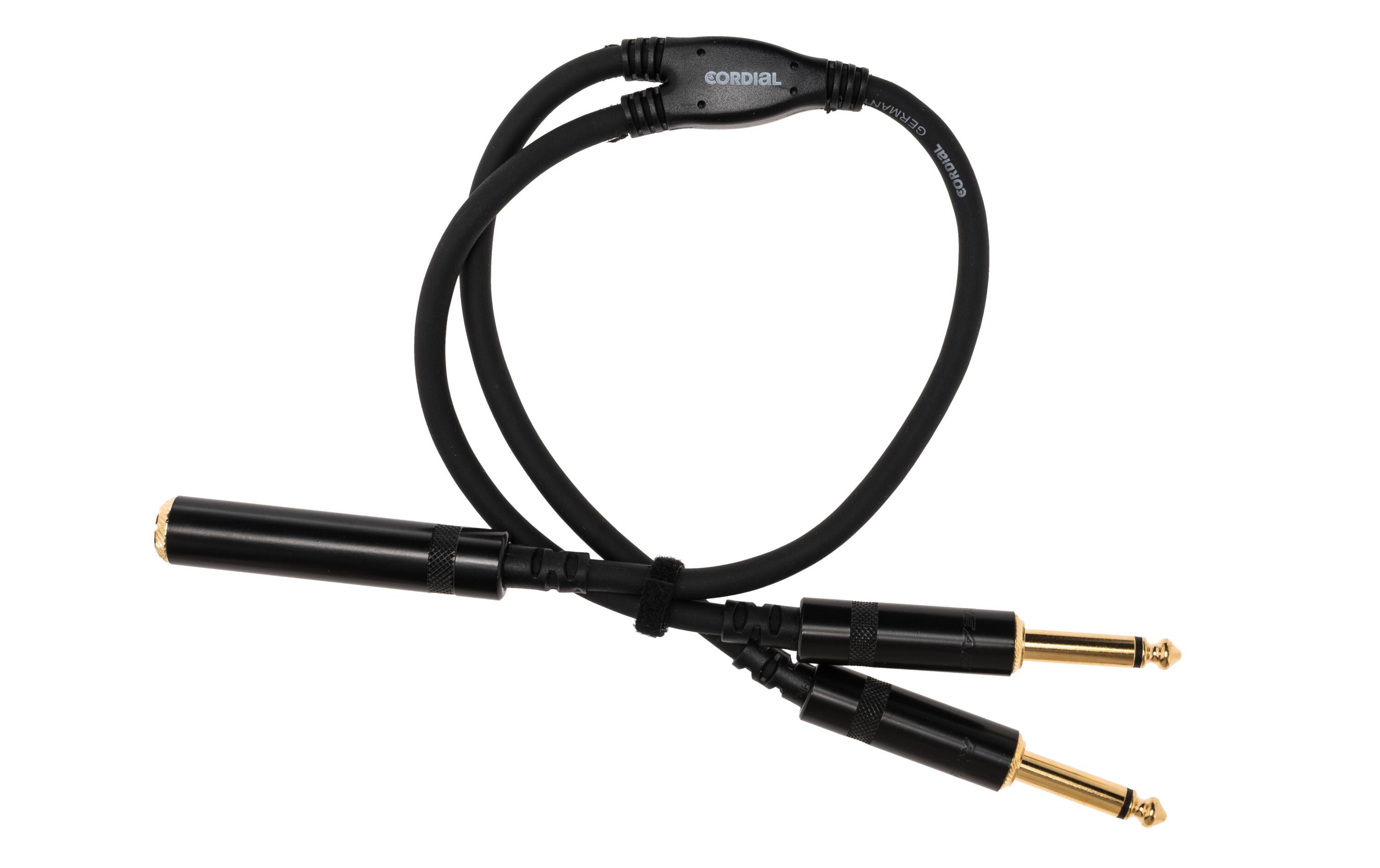 Audio-Kabel 6.3 mm Klinke - 6.3 mm Klinke 0.3 mY-Kabel
