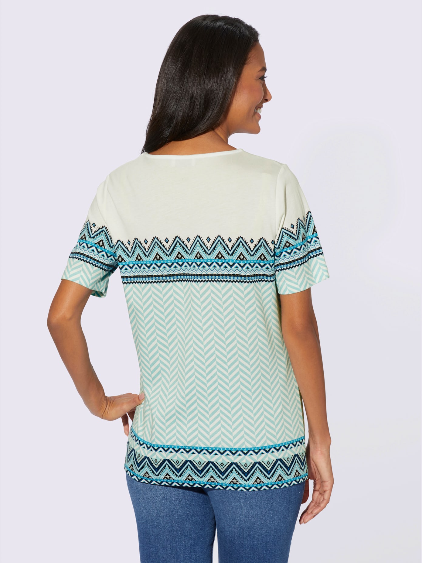 T-shirt à manches courtes 50% coton et 50% modal