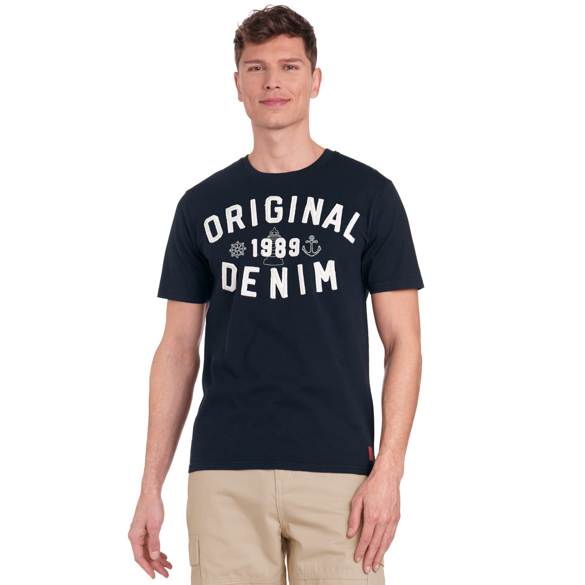 VanVaan Denim Herren T-Shirt aus Bio-Baumwolle dunkelblau
