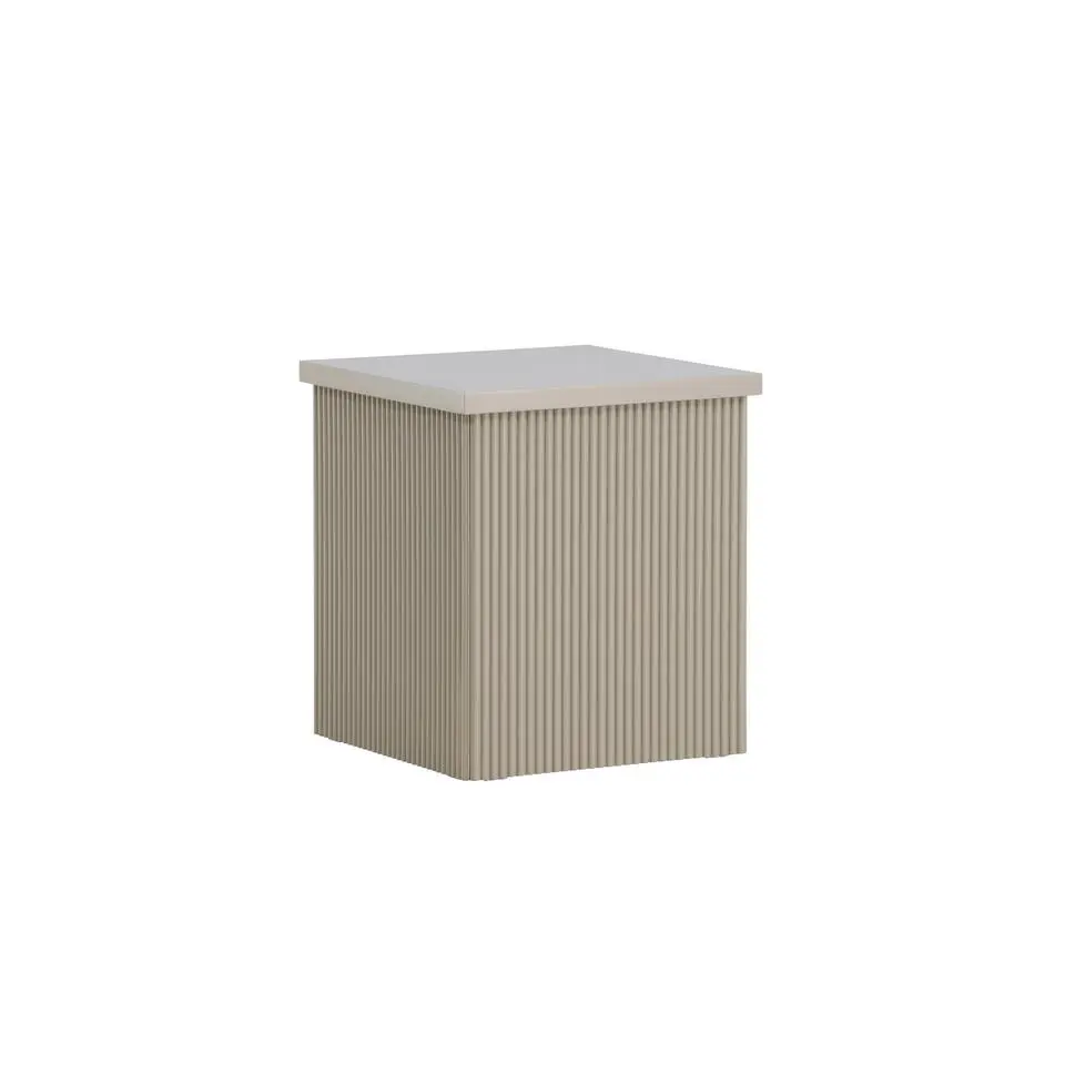 Bijzettafel Vierkant - Beige MDF - 40x40x45cm - Lenox