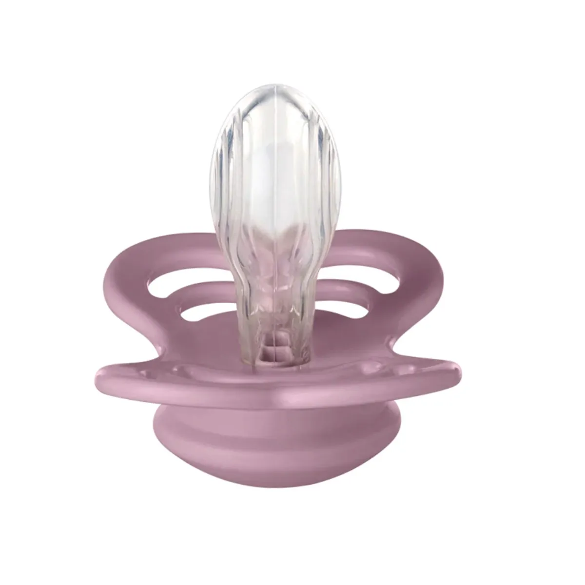 Bibs Suce Symétrique Supreme Silicone 0-6mois Paquet de 2 - Heather (Grandeur 1)