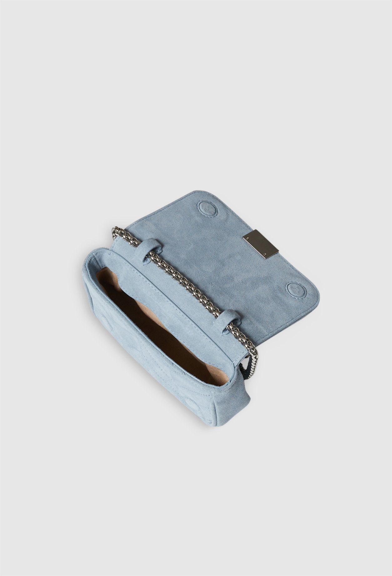 Mini sac Akilino bleu ciel cuir
