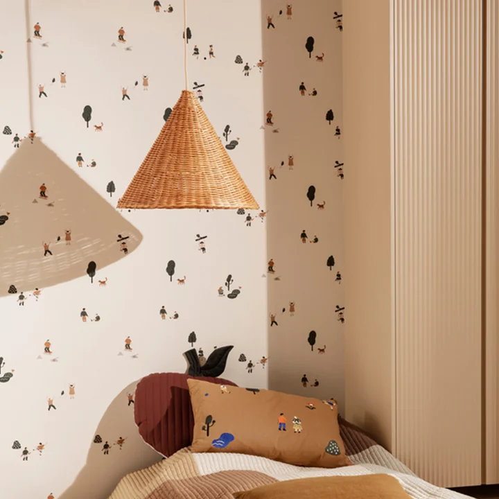 Ferm Living - Dou Rattan Lampenschirm, Ø 68 cm, natur