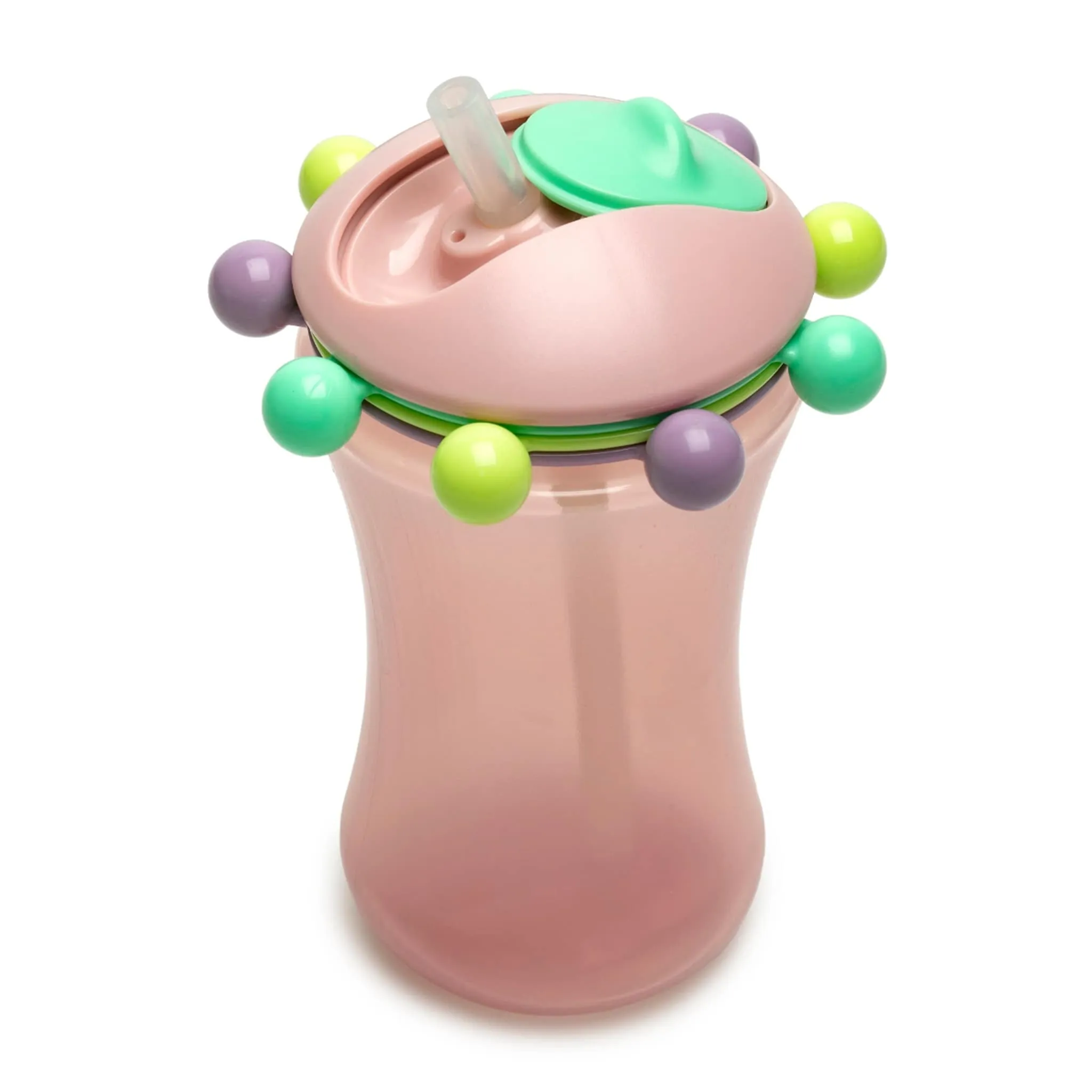 Melii Gobelet Paille Abacus 340ml - Rose