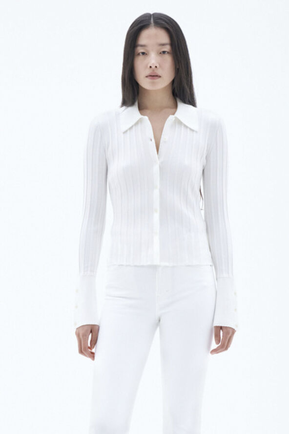 Filippa K Knitted Shirt Snow white