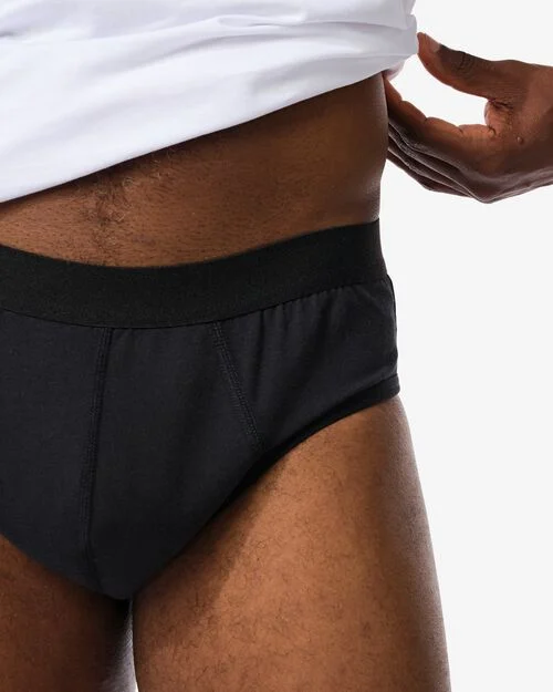 culotte homme anti fuite en coton pour les fuites légères noir