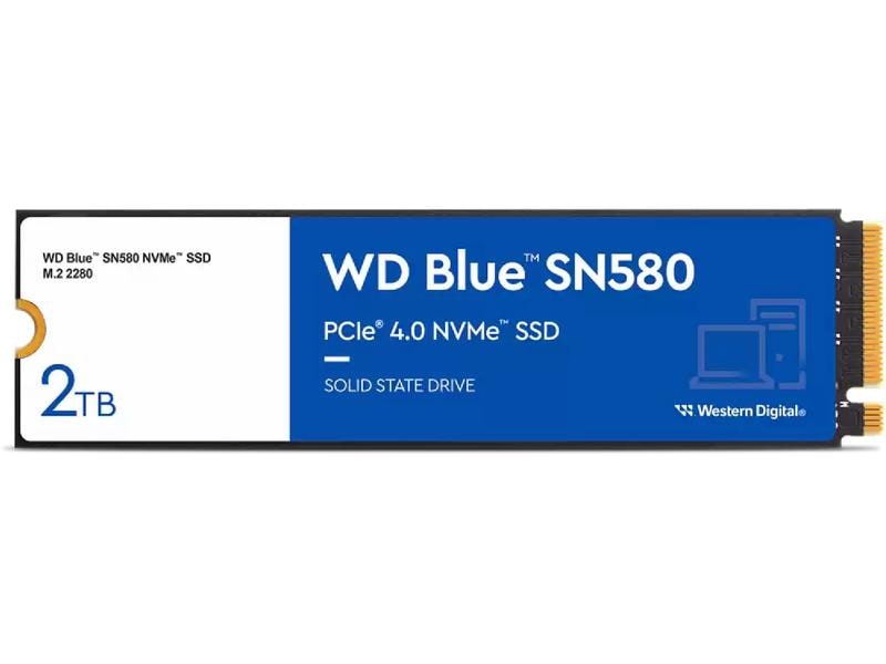 Western Digital SSD WD Blue SN580 M.2 2280 NVMe 2000 GB M.2 2280-Solid State Drive mit 2000 GB