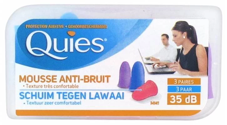 Protection Auditive en Mousse Disco - 3 Paires