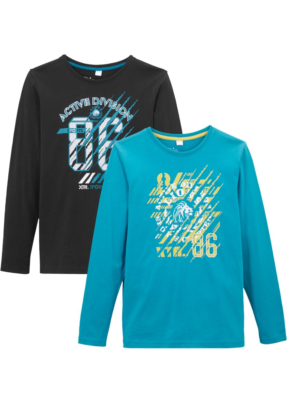 Lot de 2 T-shirts manches longues garçon