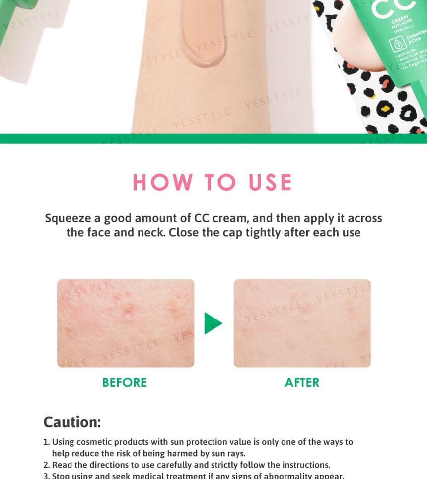 Cathy Doll - Anti-acne CC-crème SPF 50 PA+++