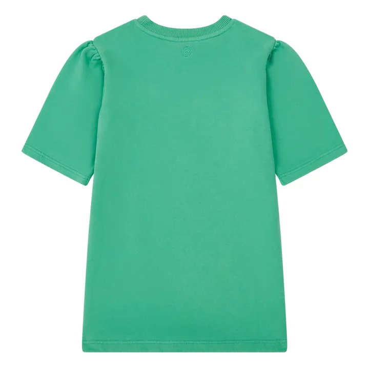 SMALLABLE BASICS Robe Fille Manches Amples Molleton Bio | Vert