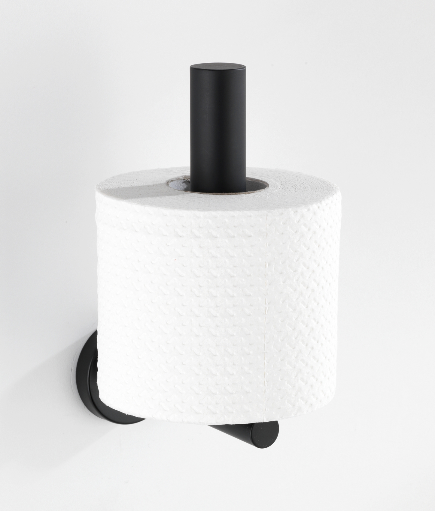 Wenko Bosio reserverolhouder RVS zwart mat