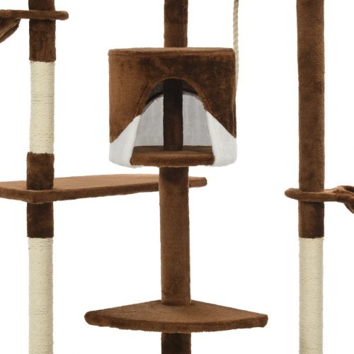 arranhador de sisal marrom para gatos
